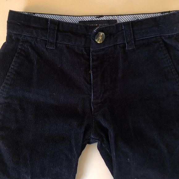 Tommy Hilfiger Navy Blue Corduroy Pant- Adjustable - Picture 3 of 7